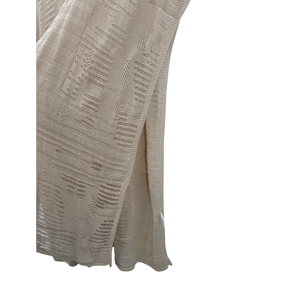 MerSea souk loose knit tunic poncho cover up beige size one size - Picture 6 of 9